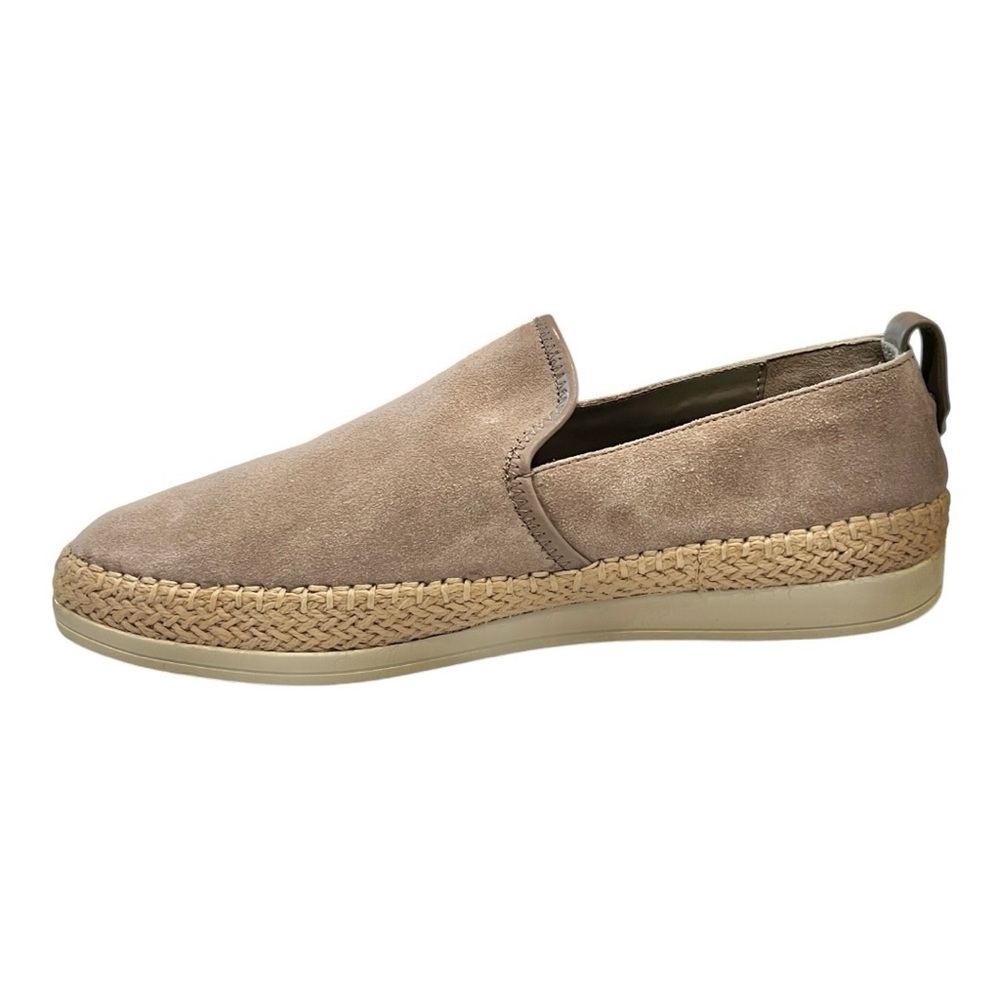 Vince Acker Suede Slip-on Sneaker with Braided Jute Trim Size 10